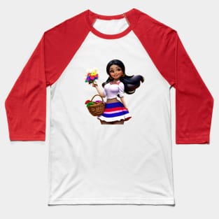 Colombiana cartoon Baseball T-Shirt